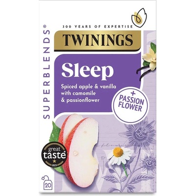 Twinings čaj SUPERBLENDS SLEEP s mučenkou jablky heřmánkem a vanilkou 20 sáčků 30 g