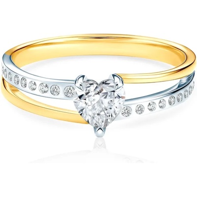 SAVICKI Годежен пръстен savicki: двуцветно злато, диаманти