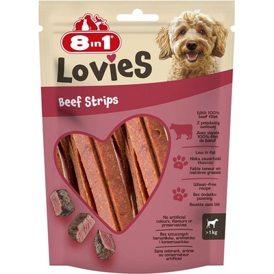 8in1 Lovies Beef Strips 80 g