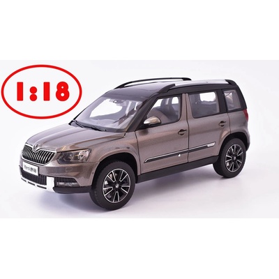 Abrex škoda Yeti FL Outdoor 2013 ŠedoMetalíza časopis s modelem zelená 1:18