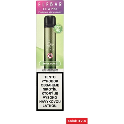 ElfBar Elfa Pro Apple Peach 20 mg 600 poťahov 1 ks