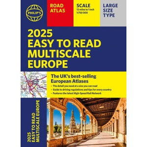 2025 Philip's Easy to Read Multiscale Road Atlas of Europe | Philip's Maps (2024)