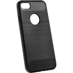 Forcell Противоударен Силиконов Калъф за Nokia 3, Forcell Carbon Case, Черен (5901737866066)