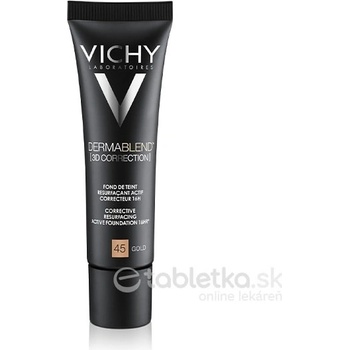 Vichy Dermablend 3D Correction vyhlazující korekční make-up SPF25 45 Gold 30 ml