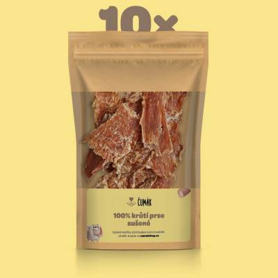 Čumák 100% krůtí prso sušené 10 x 50 g