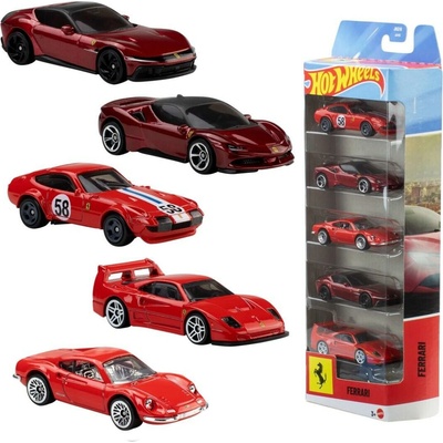 Mattel Hot Wheels Ferrari 5-dielna sada