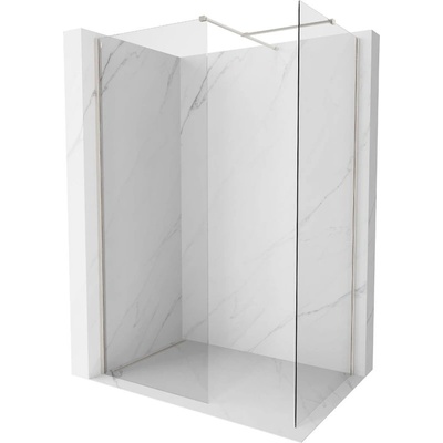 Mexen Kioto-X душ стена Walk-in 140 x 110 см, прозрачен 10 мм, матиран никел - 800-140-202-97-00-110-X (800-140-202-97-00-110-X)