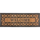 ESSCHERT DESIGN BEST FOR BOOTS s kokosovým vláknem a nápisem Welcome černá s přírodní 75 x 25 cm