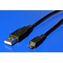 Roline 11.02.8754 USB 2.0 kabel, USB A(M) - microUSB B(M), 0,8m, černý