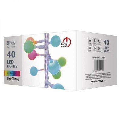 EMOS - ZY2023T - Коледна светлина, 4m, 40 LED крушки BIG "Cherry", IP20 (ZY2023T)