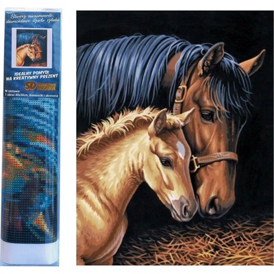 Norimpex Diamantové maľovanie Kobyla s žriebäťom 30 x 40 cm