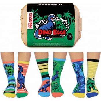 United Odd Socks Detské veselé ponožky Dino Eggs