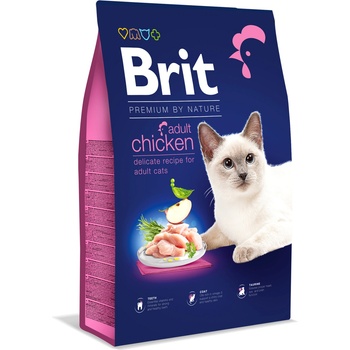 Brit Premium By Nature за възрастни котки с пилешко месо 1, 5 кг