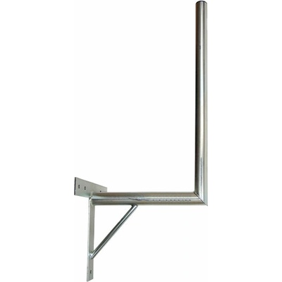 Anténní držák 35cm na zeď se vzpěrou, trubka 42/2mm, výška 56cm