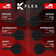 Target K-Flex Neon oranžové, No6 letky a střední násadky