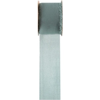 Organzová stuha - Eukalyptová 4 cm