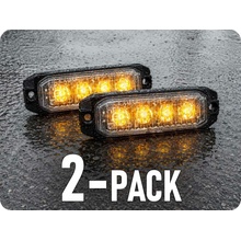 KAMAR Výstražné LED světlo 4xLED, 12W, 4 módy, 12/24V, 2-PACK! [L1892]