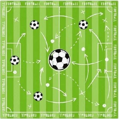 Party Pal Papierové obrúsky futbal 10ks 33x33cm