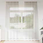 vidaXL Перде от воал 2 бр. Крем 245 x 140 см Полиестер (4108015)