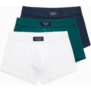 Ombre Clothing Мъжки едноцветни боксерки BASIC с еластан Ombre Clothing Ombre Clothing | Zelen | МЪЖЕ | XXL