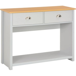 vidaXL Конзолна маса, сива, 97x35x76 см (283741)