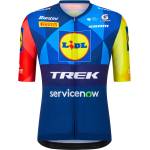 Santini Мъжка фланелка с къс ръкав за колоездене Santini Lidl Trek Jersey Cycling jersey - Print (056-4375-0112)