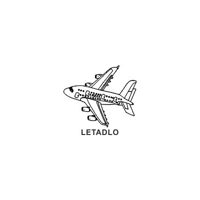 L.V. Obrázkové razítko LETADLO