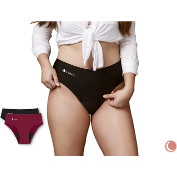 LUNA+ menstruační kalhotky černá S
