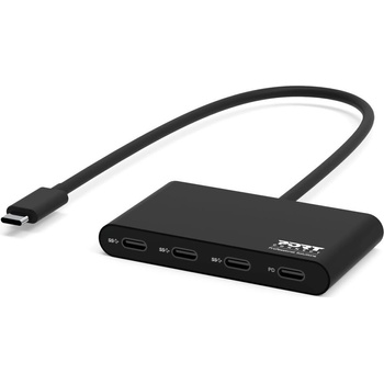 PORT Designs Port Designs USB хъб с 3 USB-C порта и 1 USB-C захранващ репликатор (900147)