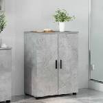 vidaXL Шкаф за баня Циментено сиво 60 x 35 x 80 см (883307)