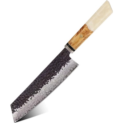 IZMAEL Damaškový kuchynský nôž Airi Kiritsuke/Biela 19 cm