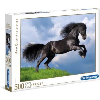 Clementoni Пъзел 500 части Кон Friesian Black Horse Клементони Clementoni 35071