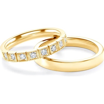 Image 1 of SAVICKI Сватбени халки: злато, плоски. 3 мм