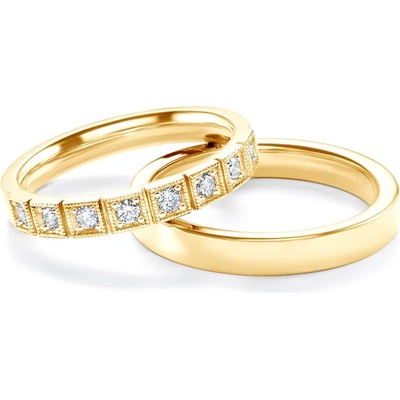 SAVICKI Сватбени халки: злато, плоски. 3 мм