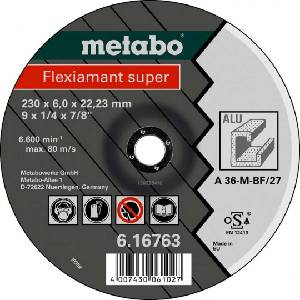 Metabo - Шлифовъчен диск за алуминий 125x22, 23 мм 616749000 (616749000)