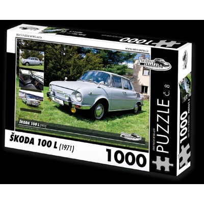 Retro-auta č. 8 Škoda 100 L 1971 1000 dielov