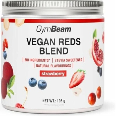 GymBeam Vegan Reds Blend jahoda 195 g