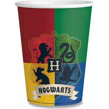 Amscan Papierové poháre Harry Potter fakulty 250 ml