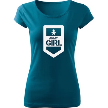 Image 1 of DRAGOWA дамска тениска, Army Girl, петролено синя, 150г/м2 (6494)