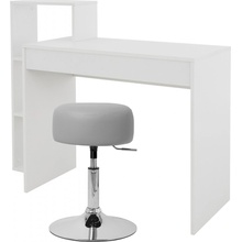 ML-Design Stôl ML-Design so stoličkou, 110x72x40 cm, biely, z lisovanej dosky