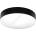 Ecolite WML300-CCT/24W/CR - LED Плафониера MAKARON LED/24W/230V IP44 черен (EC0484)