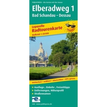 PublicPress Radwanderkarte Elberadweg, 23 Teilktn.. Tl.1