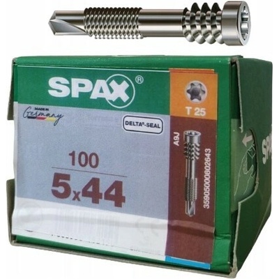 SPAX závrtný terasový šroub 5.0 x 44 s válcovou hlavou TX25, nerez A2 (100 ks) – Sleviste.cz