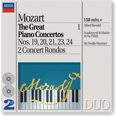 BRENDEL ALFRED - MOZART:GREAT PIANO CONCERTOS 1 CD