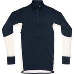Devold Мъжко мериносово термобельо Devold Wool Mesh 190 Zip Neck Merino shirt - Ink / Offwhite - размер XL (015-2384-0114)