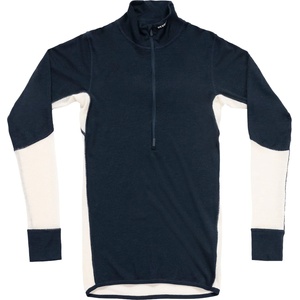 Devold Мъжко мериносово термобельо Devold Wool Mesh 190 Zip Neck Merino shirt - Ink / Offwhite - размер XL (015-2384-0114)