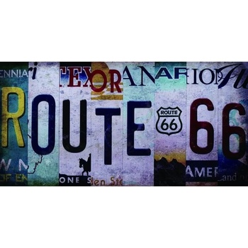 Ceduľa značka Route 66