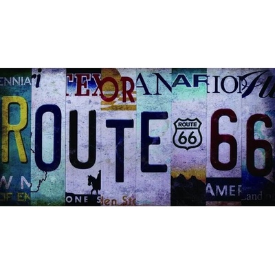 Ceduľa značka Route 66