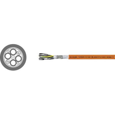 Helu TOPSERV® 121 servo kábel 4 G 10 mm² + 2 x 1 mm² oranžová 700564 50 m