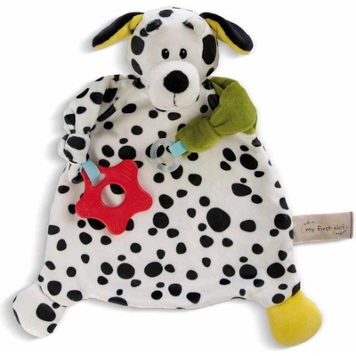 NICI Мека кърпичка за гушкане с чесалка NICI - Далматинец, 25 х 25 cm (48896)